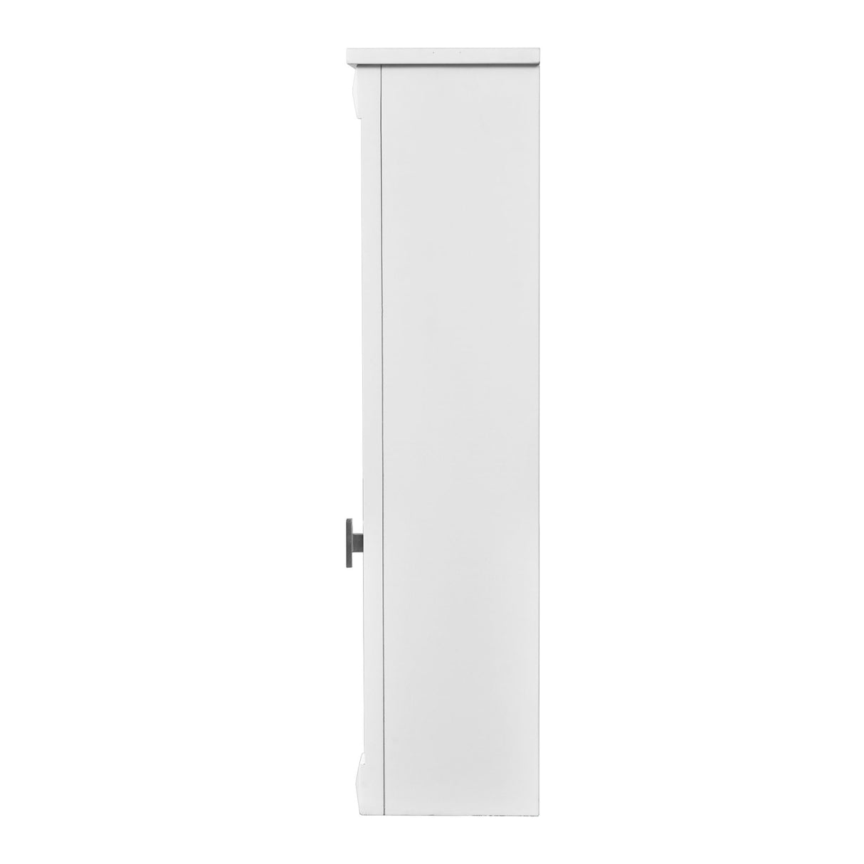 Wall Mounted Bathroom Cabinet With Mirror And 5 Shelves, Rectangular Design