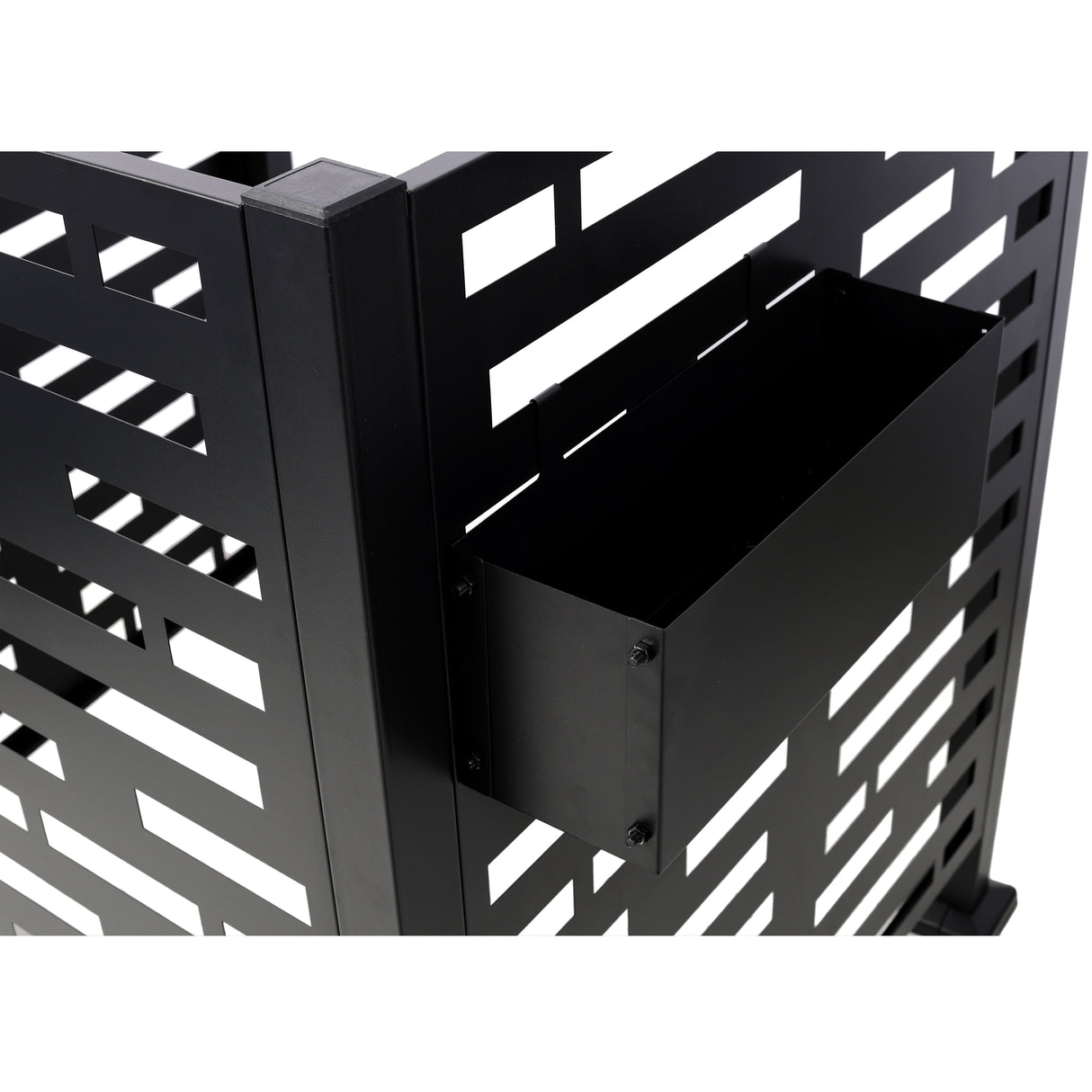 3x3 Ft Metal Air Conditioner Privacy Fence with Planter Boxes
