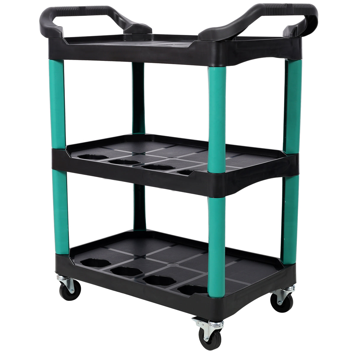 3 Tier Rolling Auto Detail Cart With Wheels