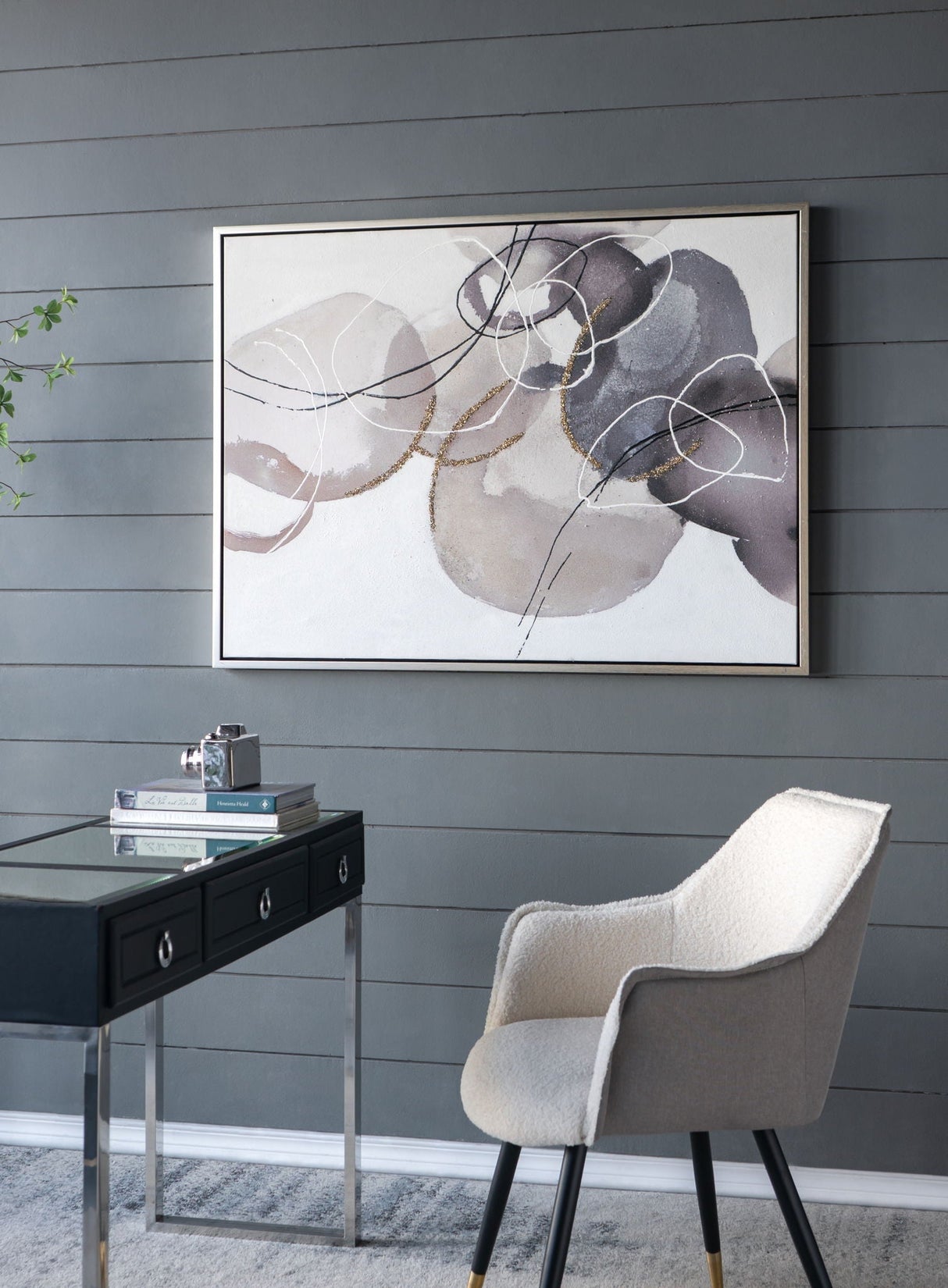 Large Modern Oil Painting Hand Painted Abstract Watercolor Texture - Multicolor