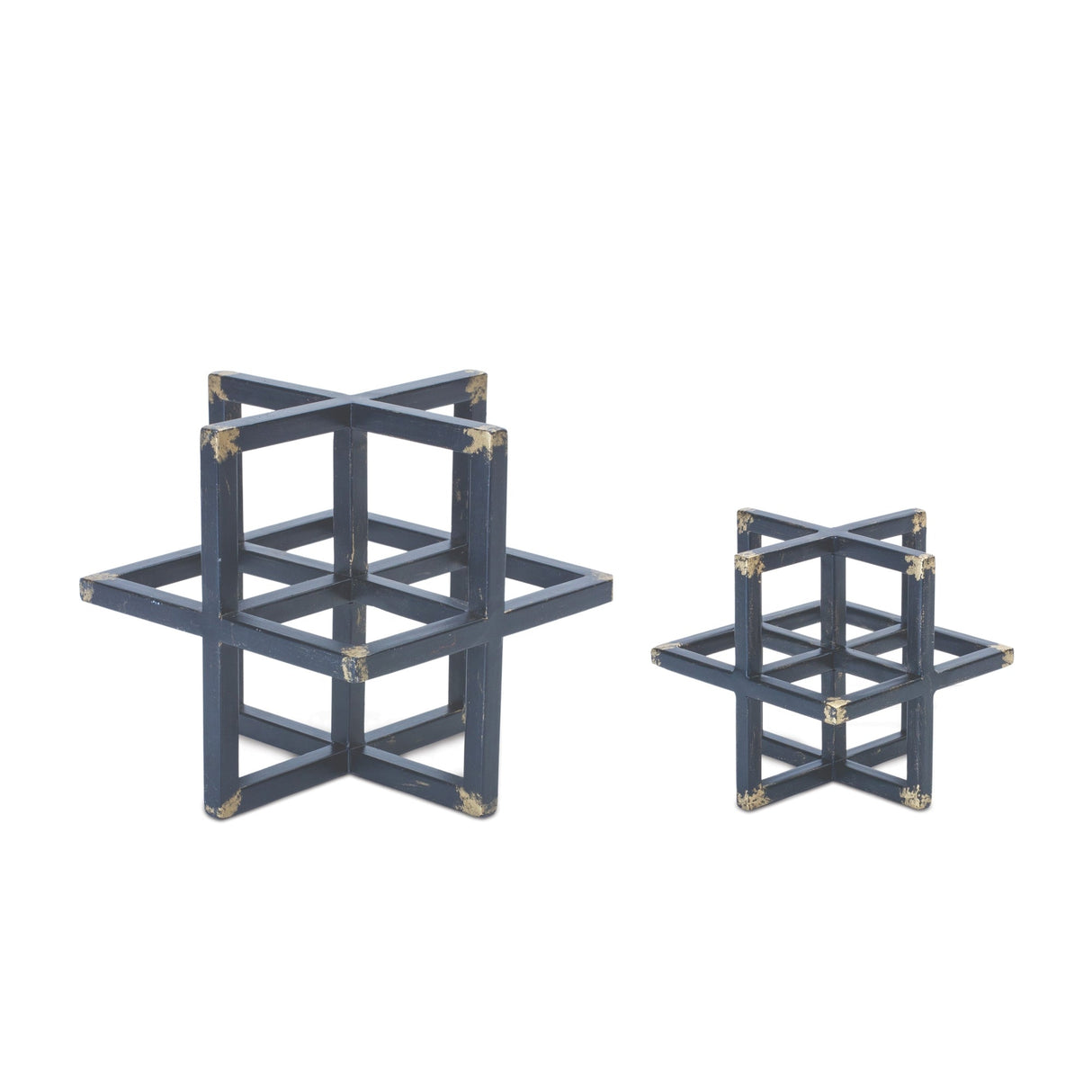 Modern-Metal-Star-Sculpture-(Set-of-2)-Sculptures-&-Statues