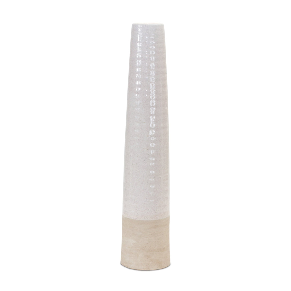 Stoneware floor vase 23.5"h