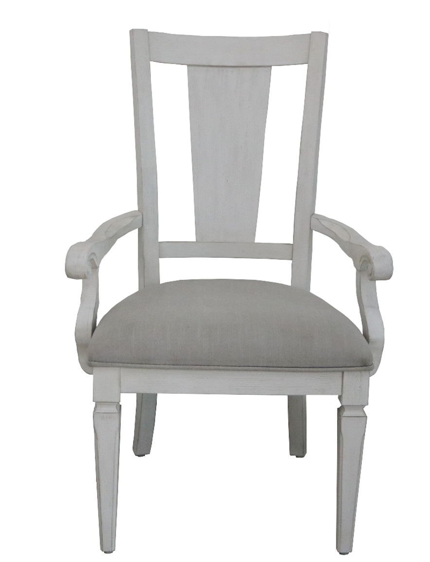 Katia - Arm Chair (Set of 2) - Light Gray / White - Best Buy Furniture