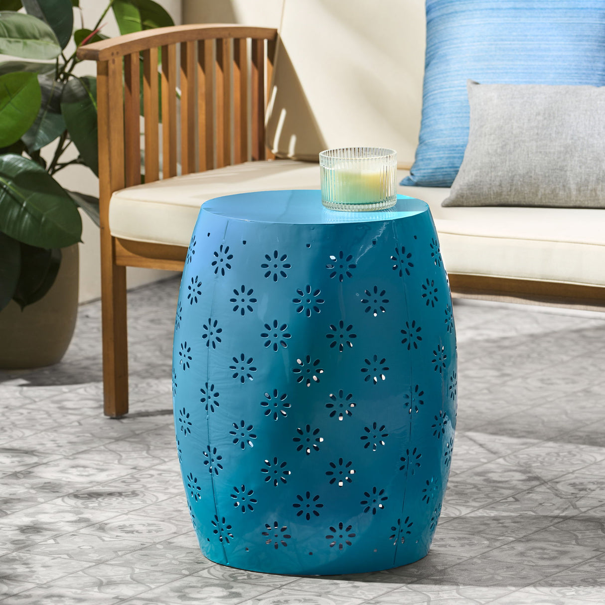 Soleil - Barrel Shaped Side Table