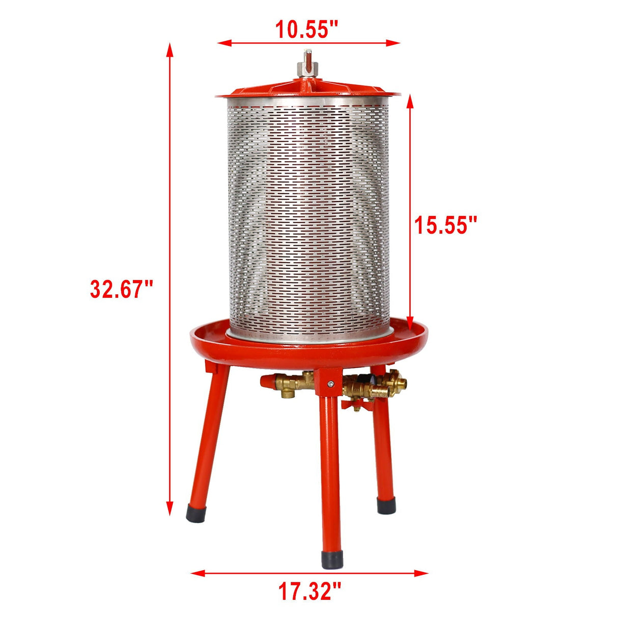 Hydraulic Fruit Wine Apple Press 5.3 Gallon / 20L