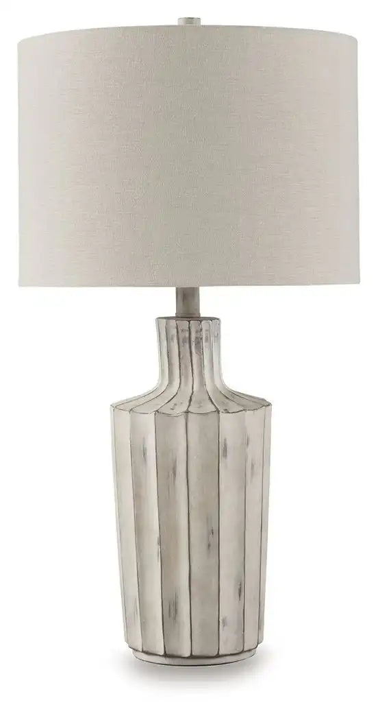 Imre - Poly Table Lamp - Distressed Brown - Best Buy Furniture