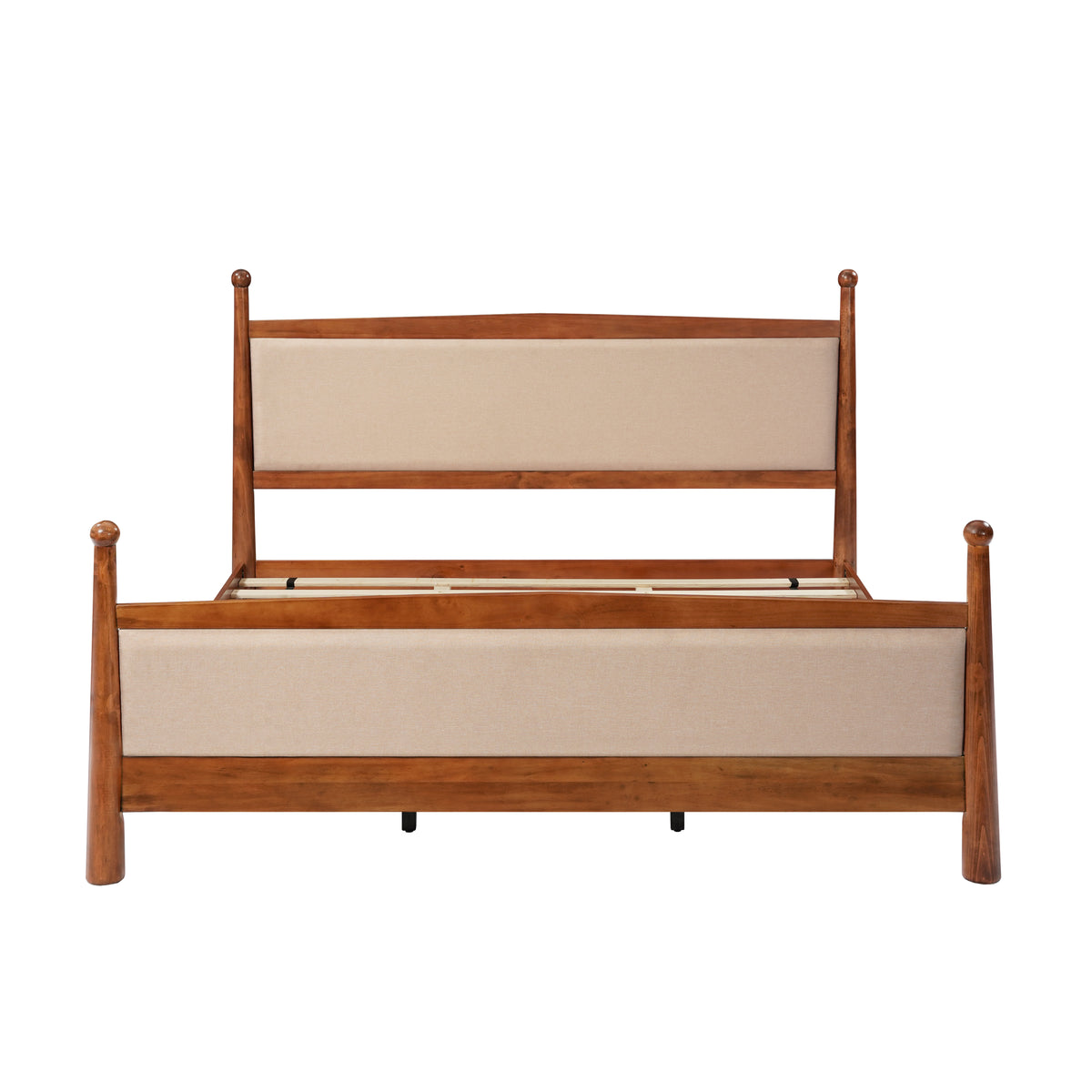 King Size Upholstered Platform Bed Frame