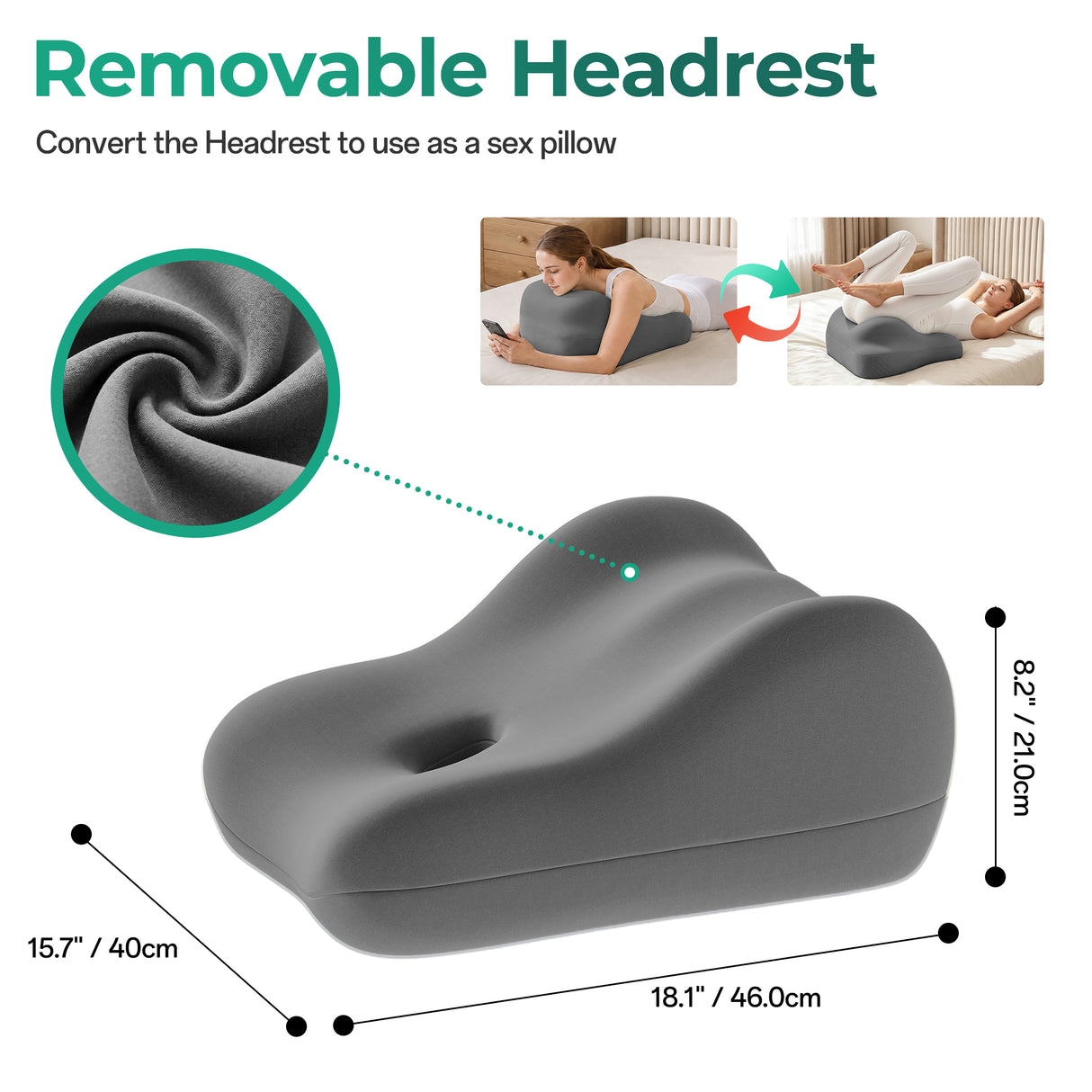 Ergonomic Memory Foam Sex Pillow for Couples