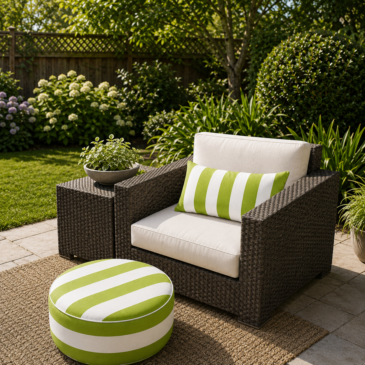 4 Pack Outdoor Lumbar Pillow with Inserts