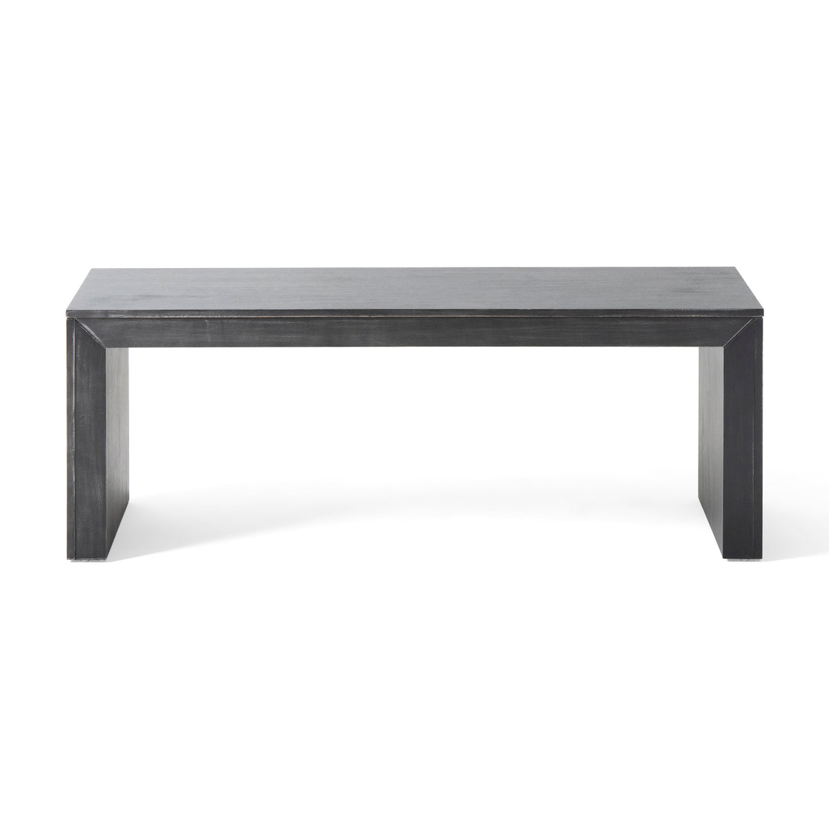 Acacia Wood Dining Bench, Grey and Taupe