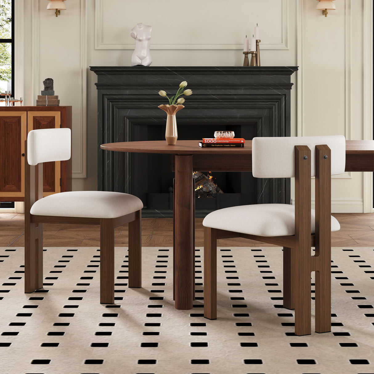 Modern Upholstered Armless Dining Chairs With Metal Legs - Best Buy Furniture