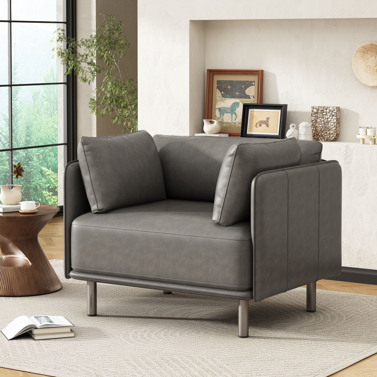 Vintage Modern Aesthetic Appeal Lounge Chair - Best Buy Furniture