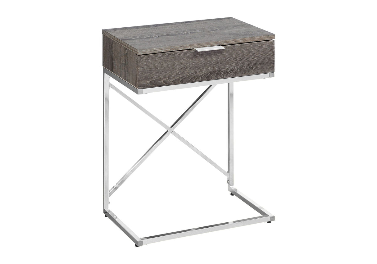 Accent Side Table, Storage Drawer, Contemporary - Taupe - Best Buy Furniture
