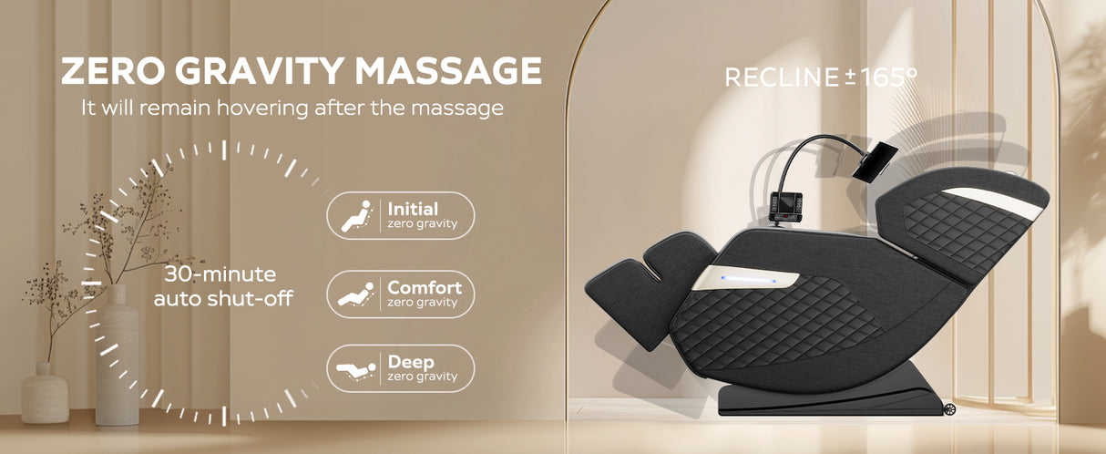 2024 Massage Chair Recliner with Zero Gravity and Full Body Air Pressure