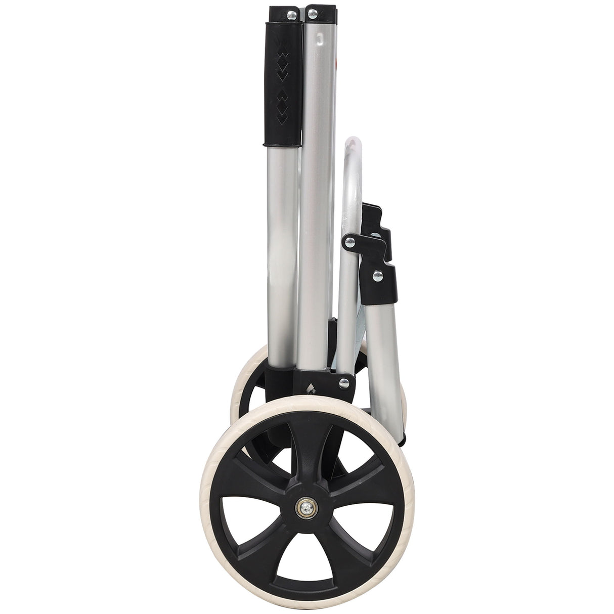 Foldable Shopping Trolley With Wheels And Removable Waterproof Bag - Black