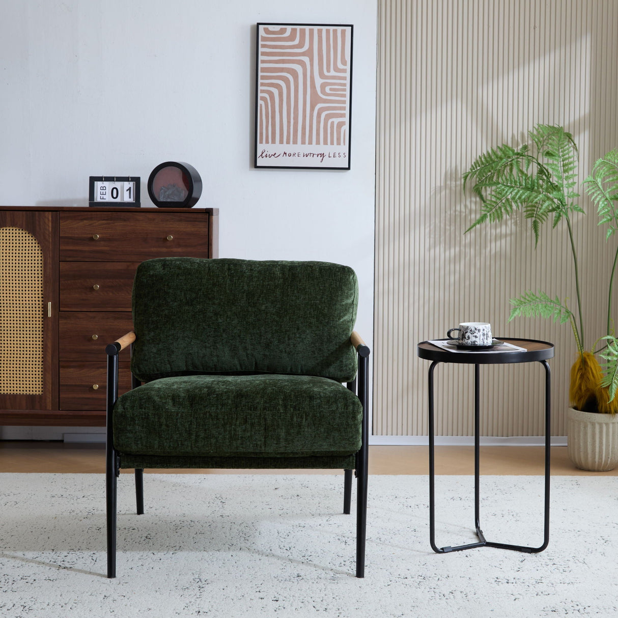 Modern Accent Chair With Plush Cushions, Cozy Seating - Best Buy Furniture