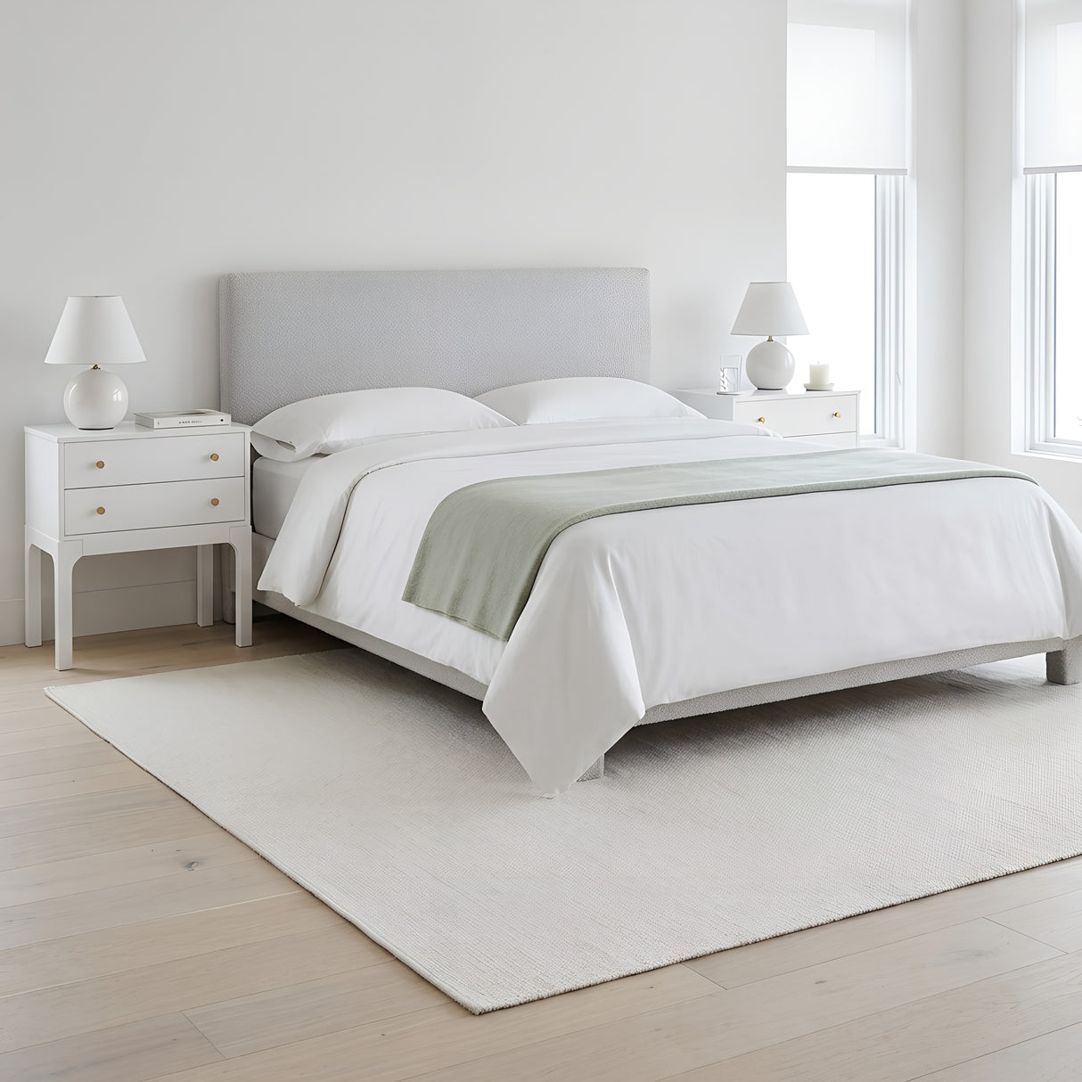 Alonso 2-Drawer Modern Nightstand