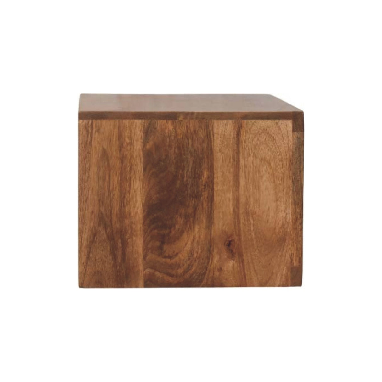Solid Wood Arno Wall-Mounted Nightstand in Golden Teak