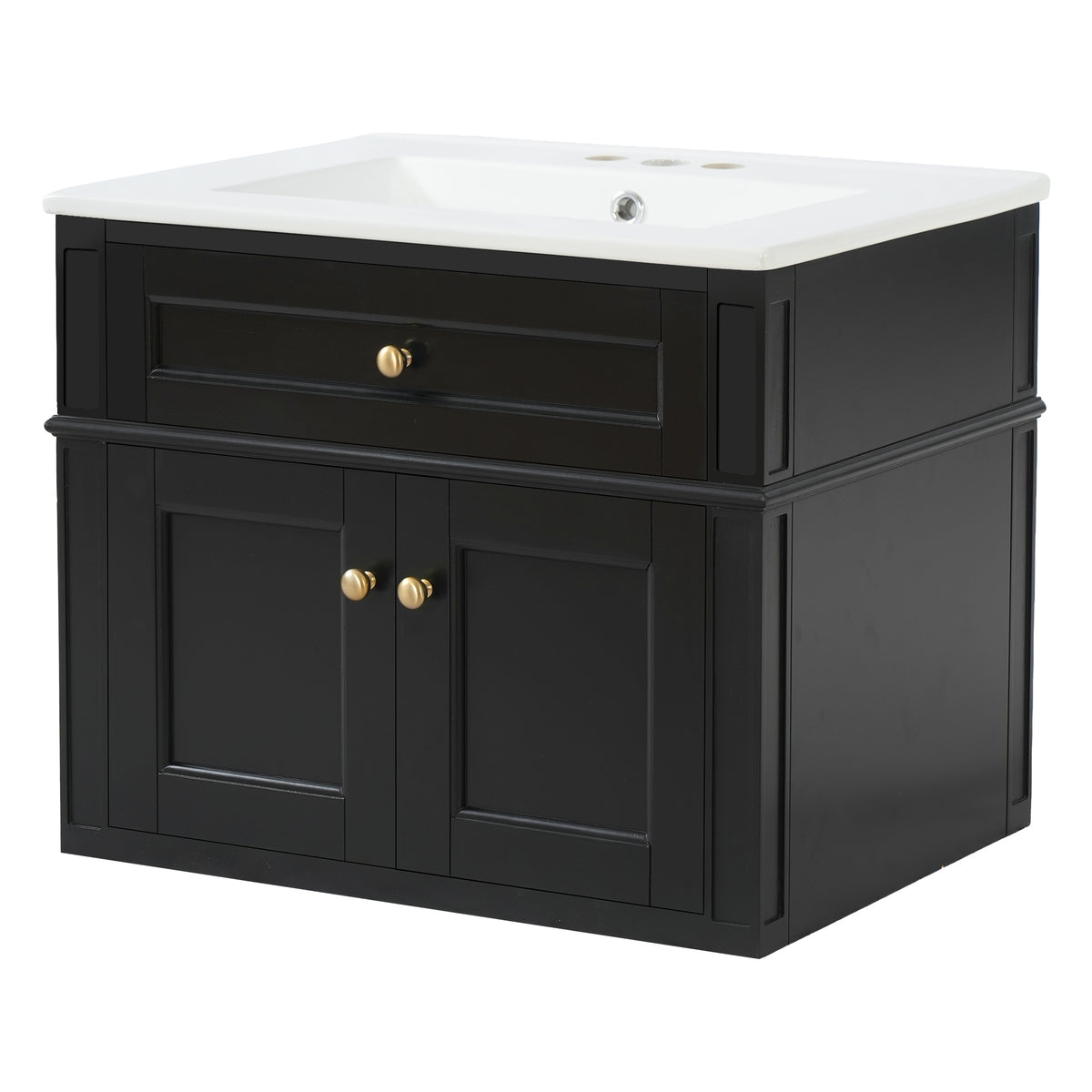 24" Wall Mounted Modern Bathroom Vanity