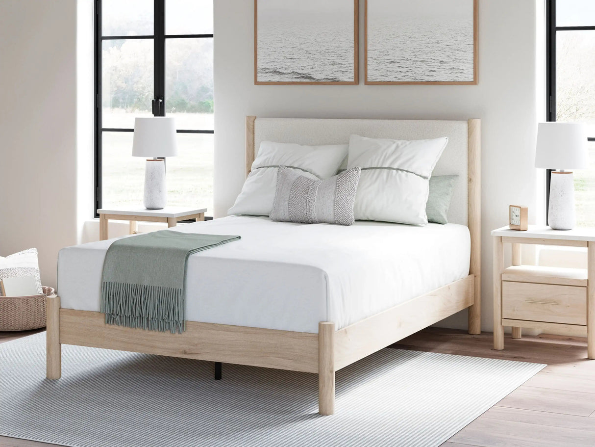 Cadmori - Upholstered Panel Bed - Best Buy Furniture