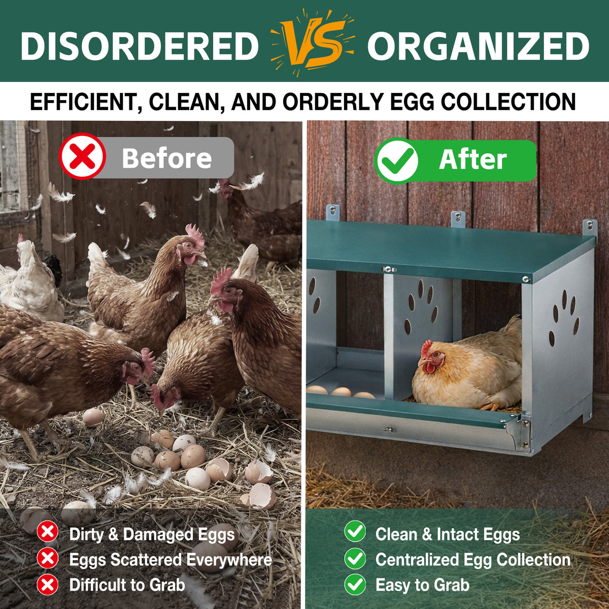 Metal Nesting Boxes for Chicken