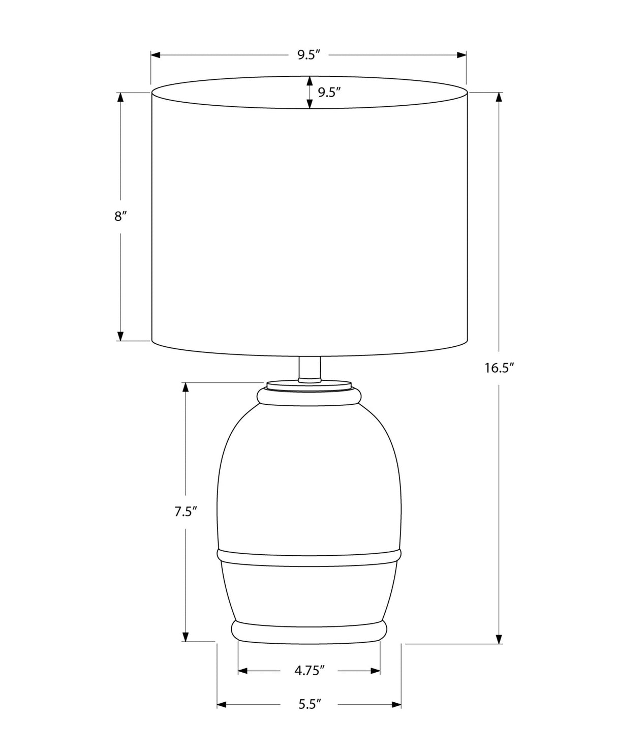 Lighting, Resin, Contemporary - Cream - Best Buy Furniture