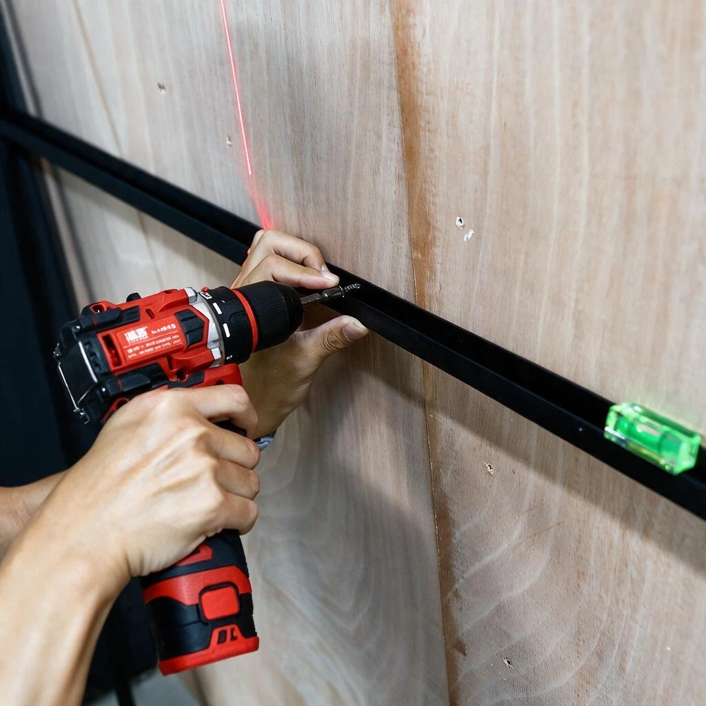 PVC Slatwall Panel Kit, 4x4ft Garage Wall Storage System