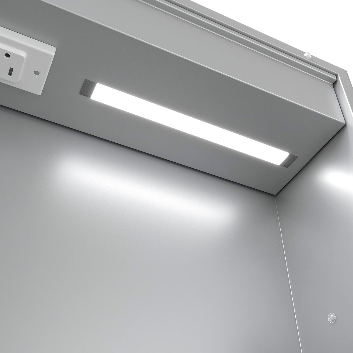 LED Lighted Medicine Cabinet with Mirror, 20"x30"