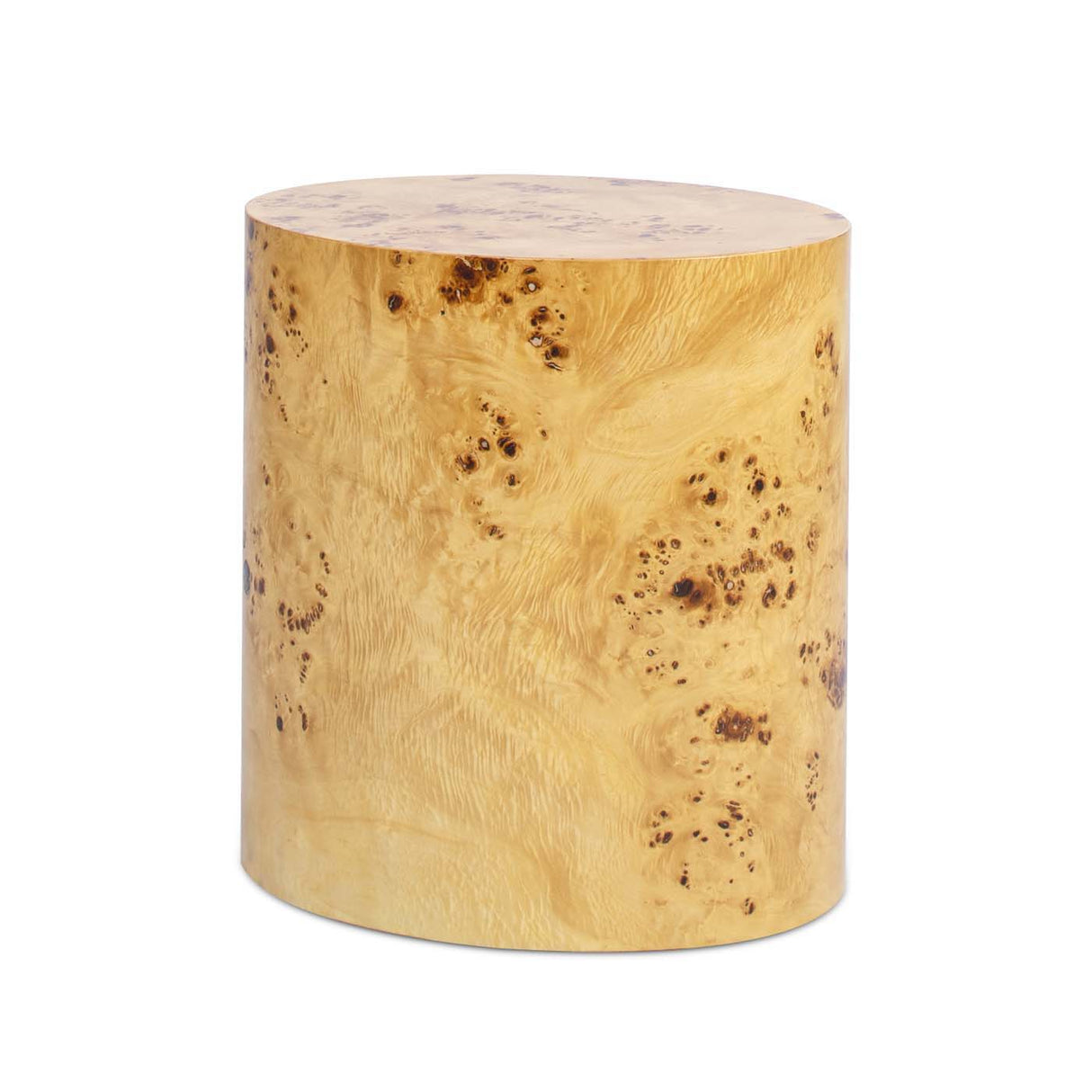 Nebula - Accent Oval Pillar Side Table