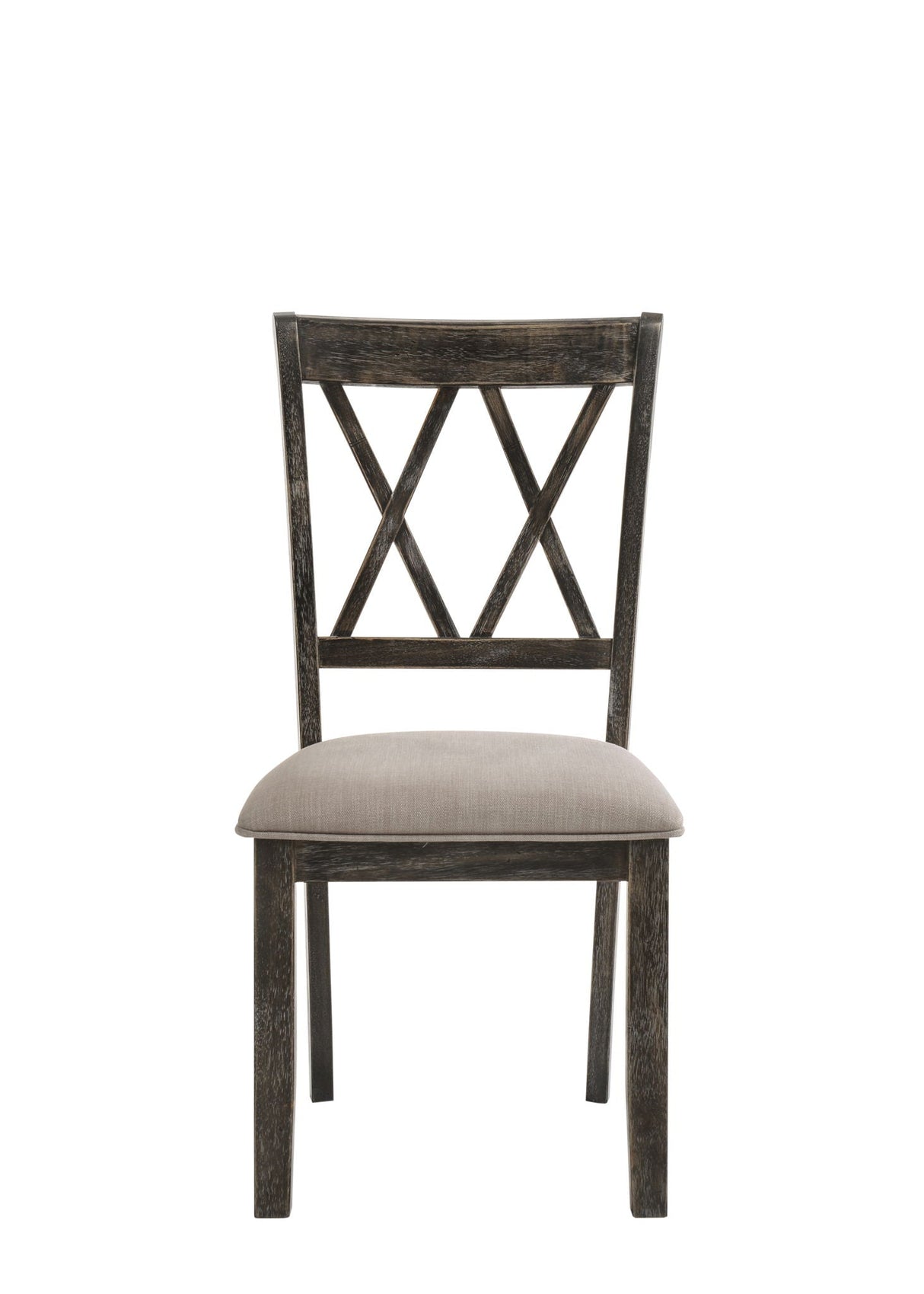 Claudia II - Weathered Side Chair (Set of 2) - Beige / Gray - Best Buy Furniture