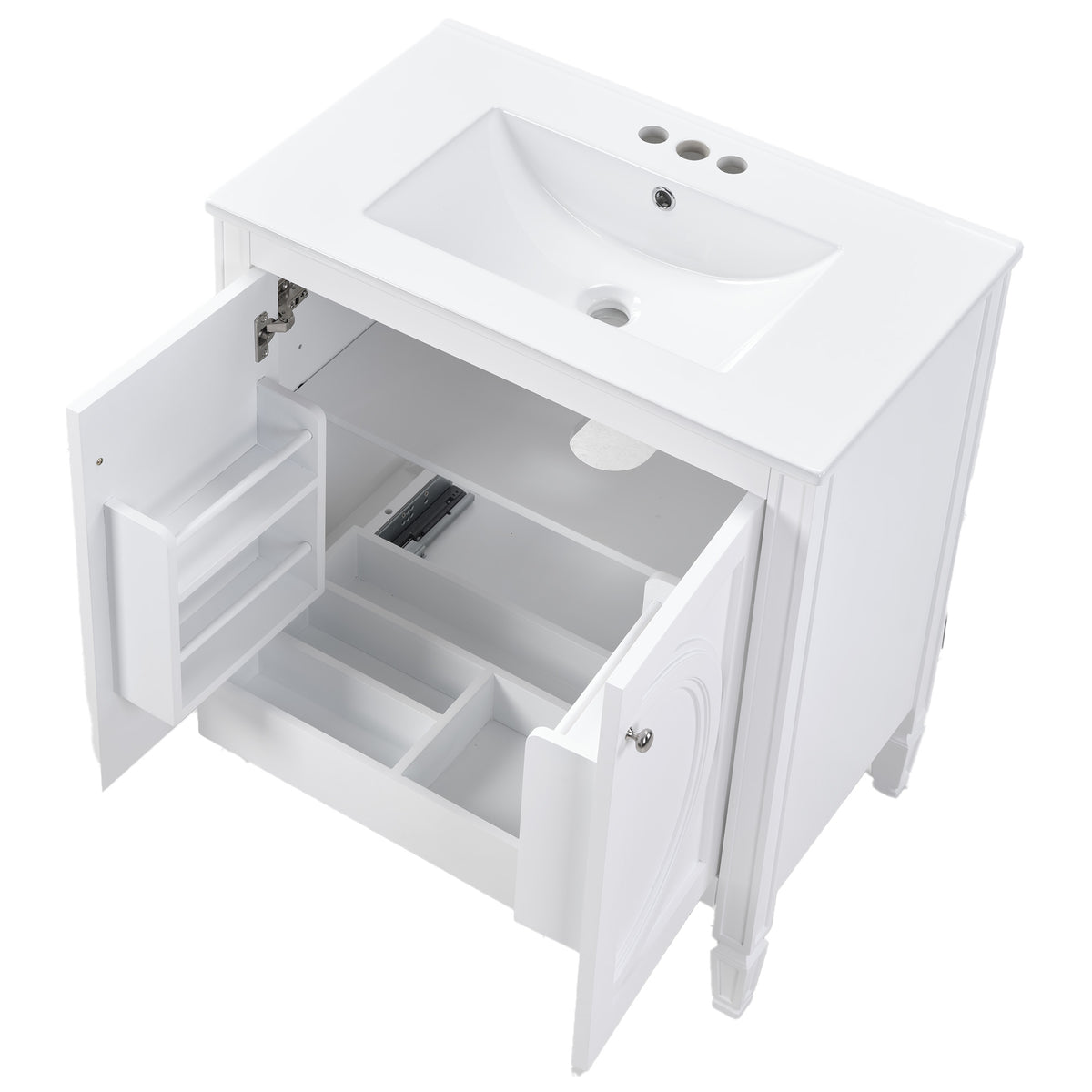 30" No Assembly Needed Vintage Bathroom Vanity