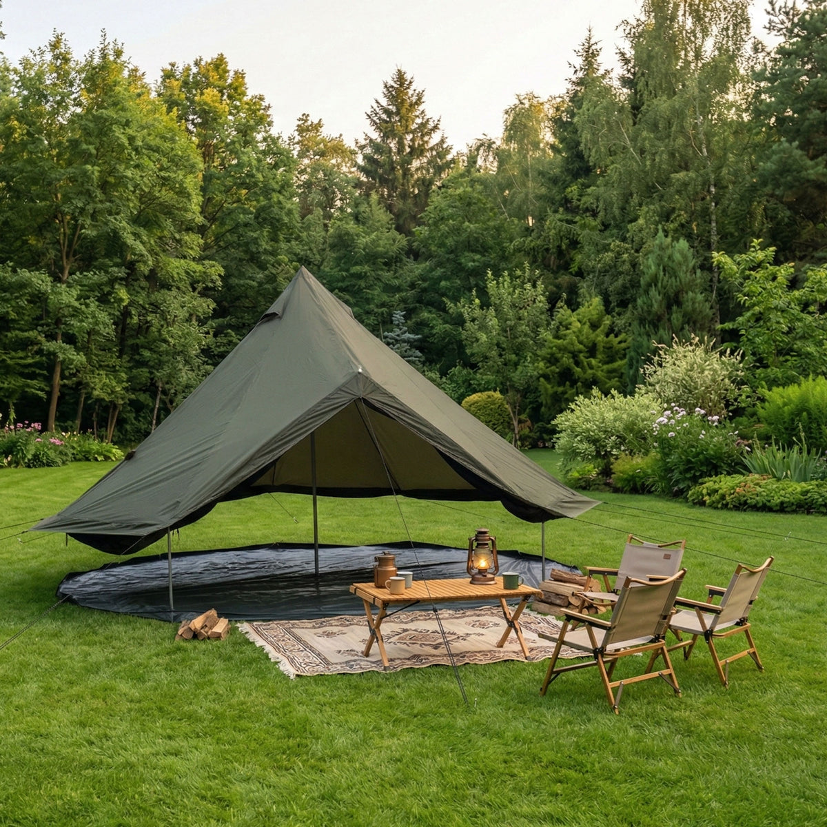 4 Season Bell Tent 16.4FT with Stove Jack - Oxford Fabric