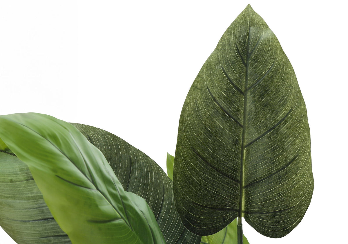 37" Tall, Artificial Plant, Aureum Tree, Indoor, Faux, Fake, Floor, Greenery, Potted, Real Touch, Decorative - Green / Black - Best Buy Furniture