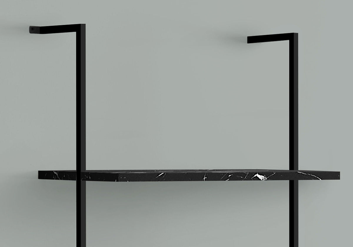 Bookshelf, Bookcase, Etagere, Ladder, 5 Tier, For Office, Marble Look Contemporary & Modern - Best Buy Furniture
