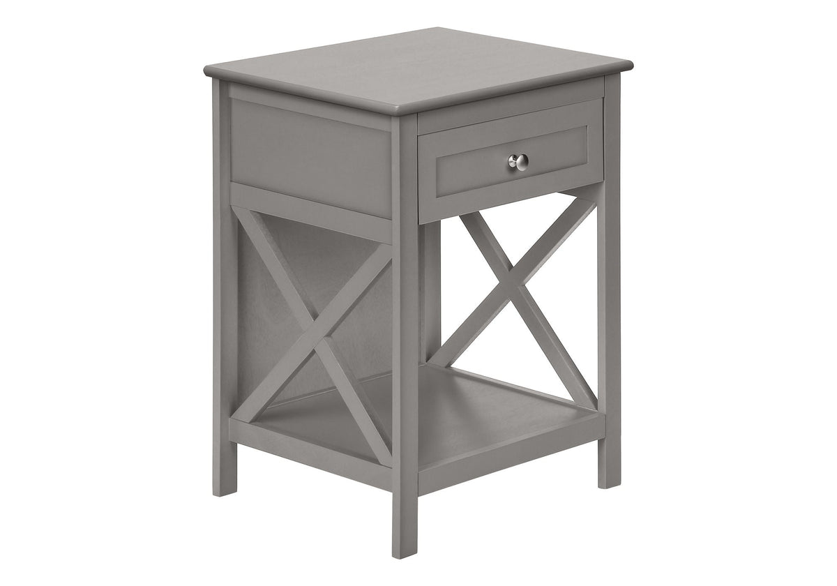Accent End Table, 2 Tier, Storage Drawer, Transitional Style - Best Buy Furniture