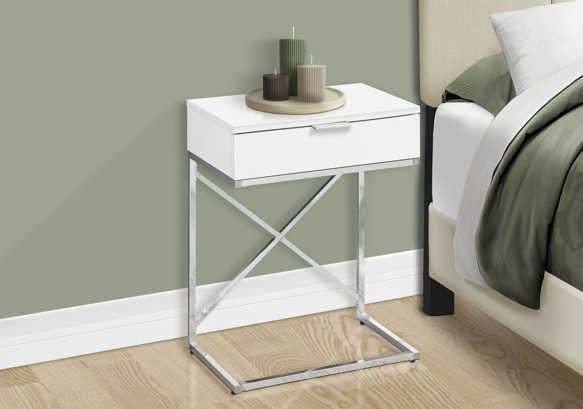 Accent Side Table, Storage Drawer, Spacious Tabletop, Contemporary & Modern - Best Buy Furniture