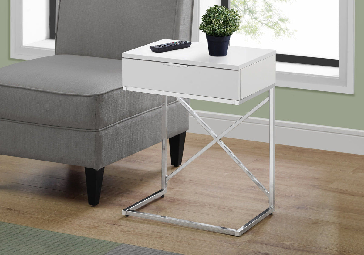 Accent Side Table, Storage Drawer, Spacious Tabletop, Contemporary & Modern - Best Buy Furniture