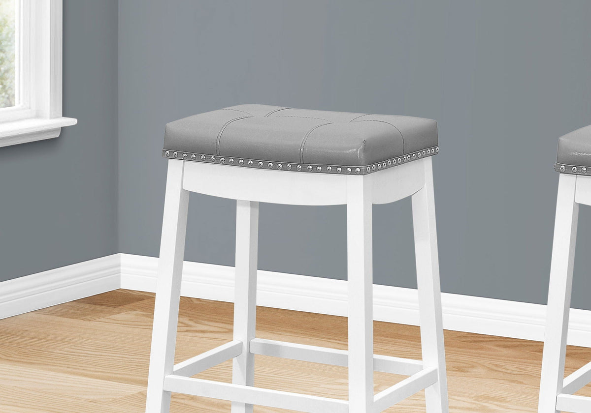 Comfortable Bar Stool, Bar Height, Saddle Seat, Transitional (Set of 2) - Best Buy Furniture
