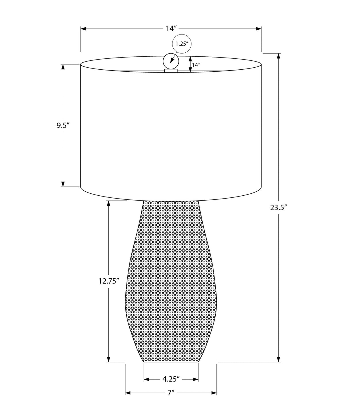 Lighting, Table Lamp, Resin, Contemporary - Gray - Best Buy Furniture