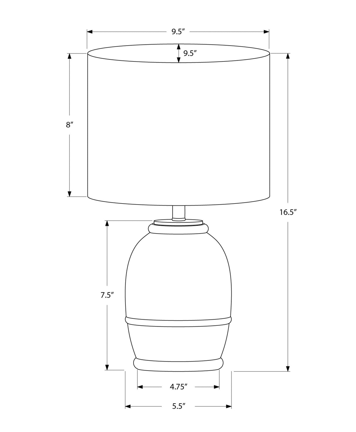 Lighting, Resin, Contemporary - Cream - Best Buy Furniture