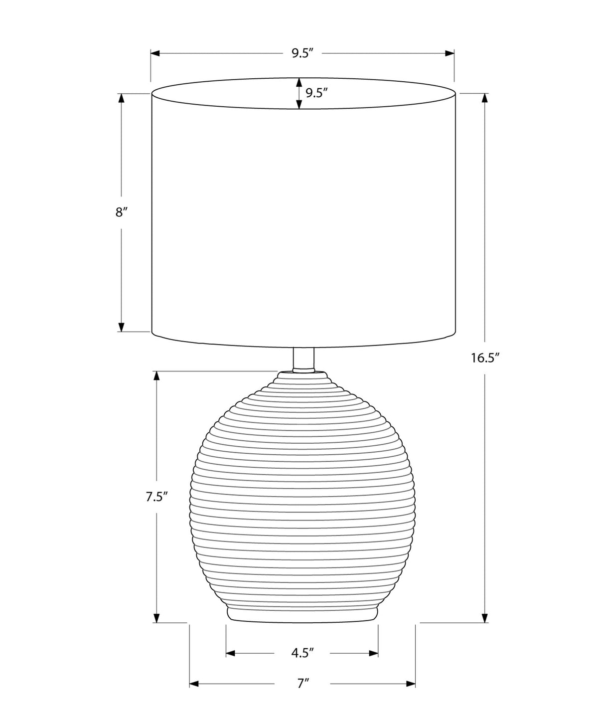 Lighting, Resin, Contemporary - Black - Best Buy Furniture