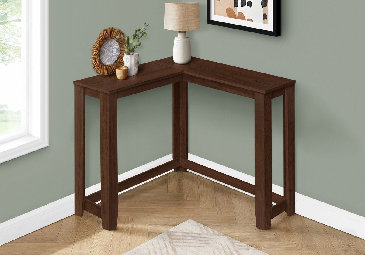 Corner Accent Console Table For Entryway, Contemporary & Modern - Cherry - Best Buy Furniture