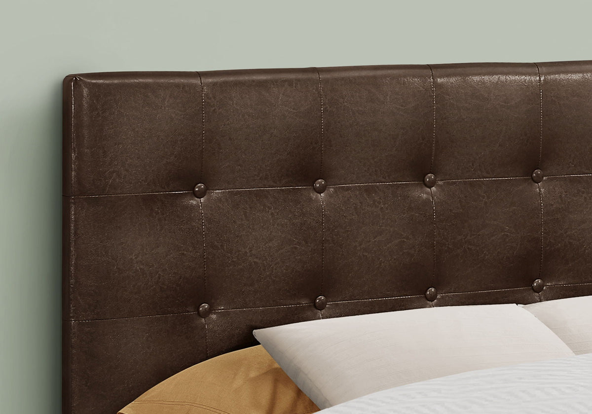 Full Size, Bed Headboard Only, Upholstered, Transitional - Brown - Best Buy Furniture