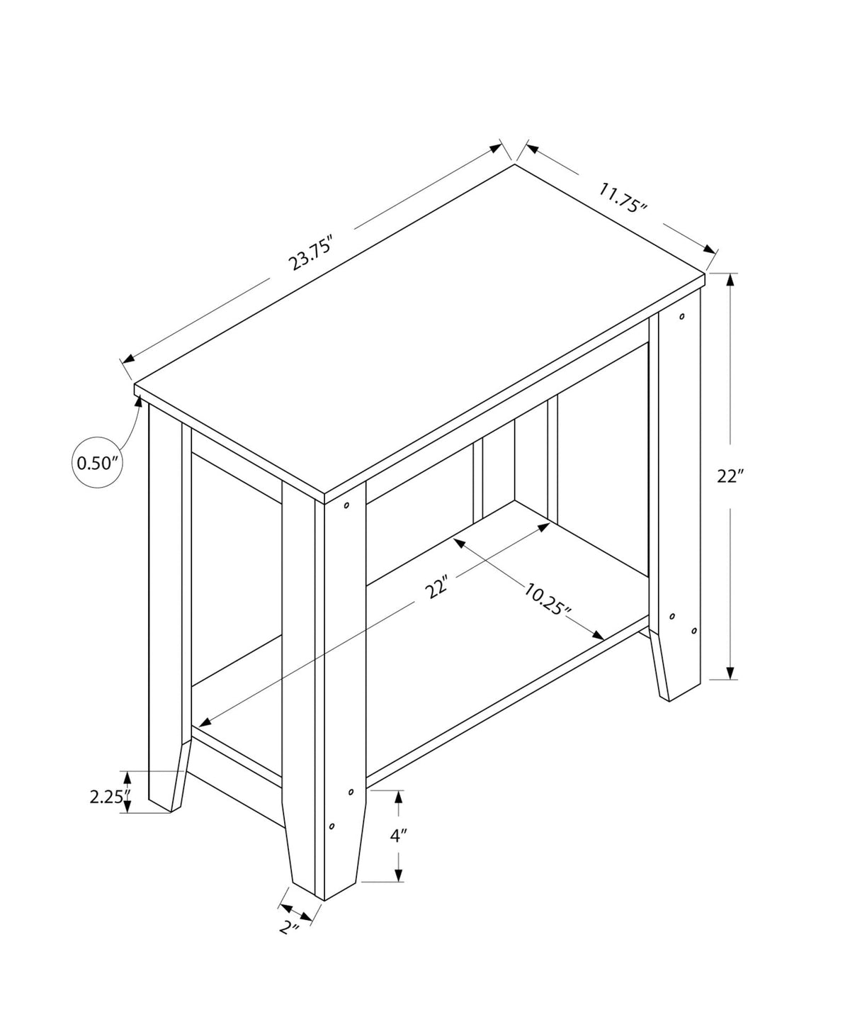 Accent Table, Side Transitional, Elegant Design - Best Buy Furniture