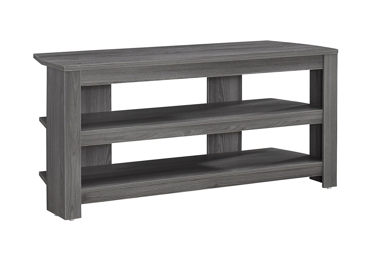 TV Stand, Console, Media Entertainment Center, 3 Storage Shelves - Best Buy Furniture