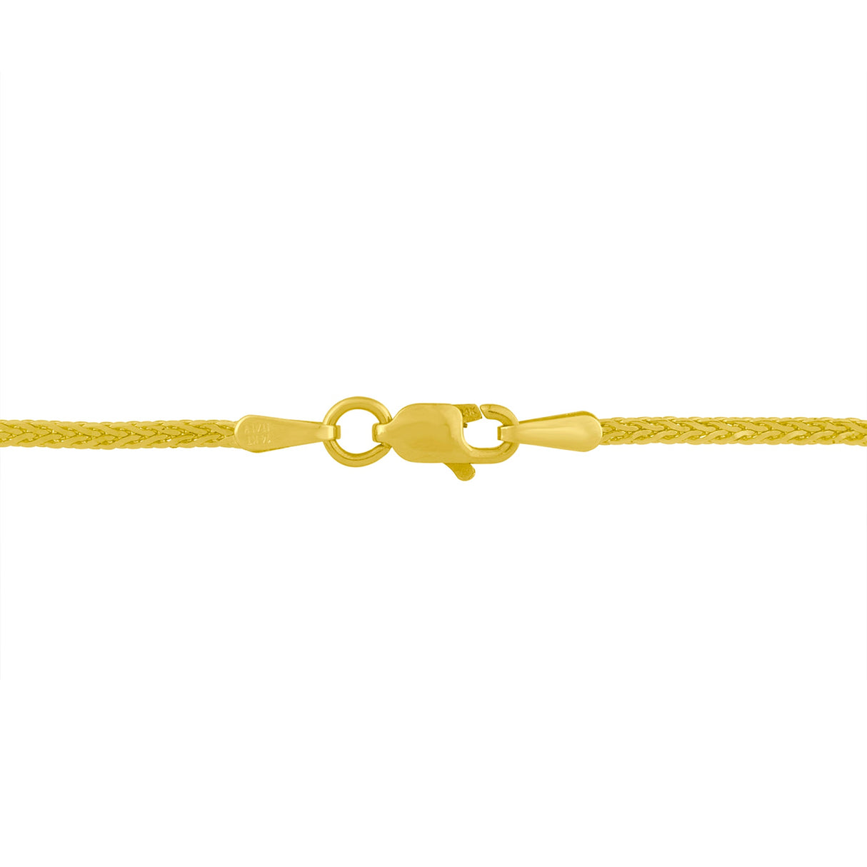 14K Yellow and White Gold 2.0 Cttw Princess Cut Diamond Flared and X-Station V Shaped 18†Franco Chain Statement Necklace (H-I Color, SI2-I1 Clarity)