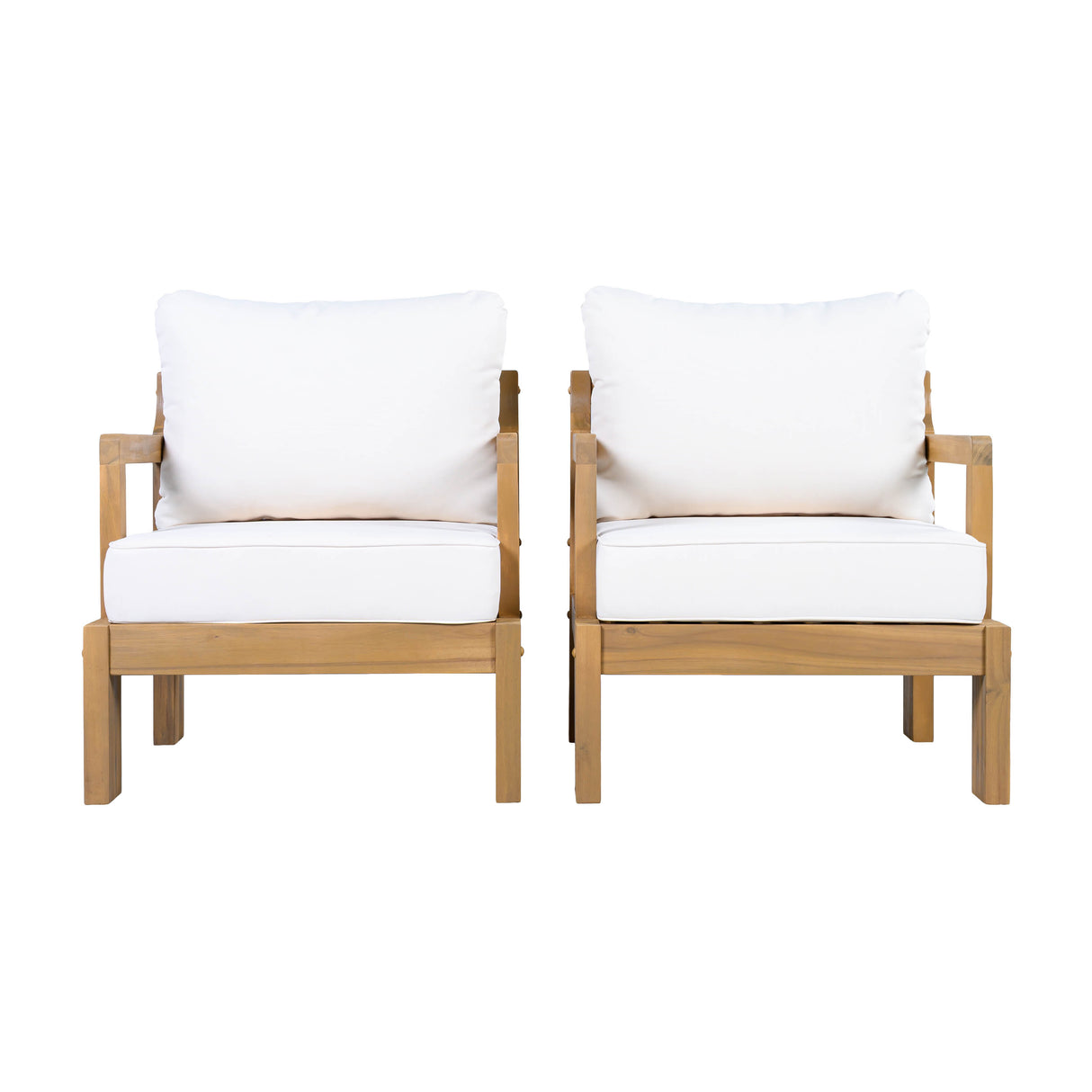 Outdoor Acacia Patio Chair (Set of 2)