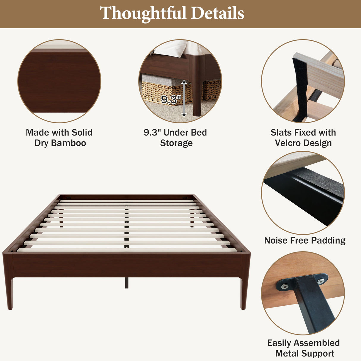 Modern Minimalist Style Platform Bed