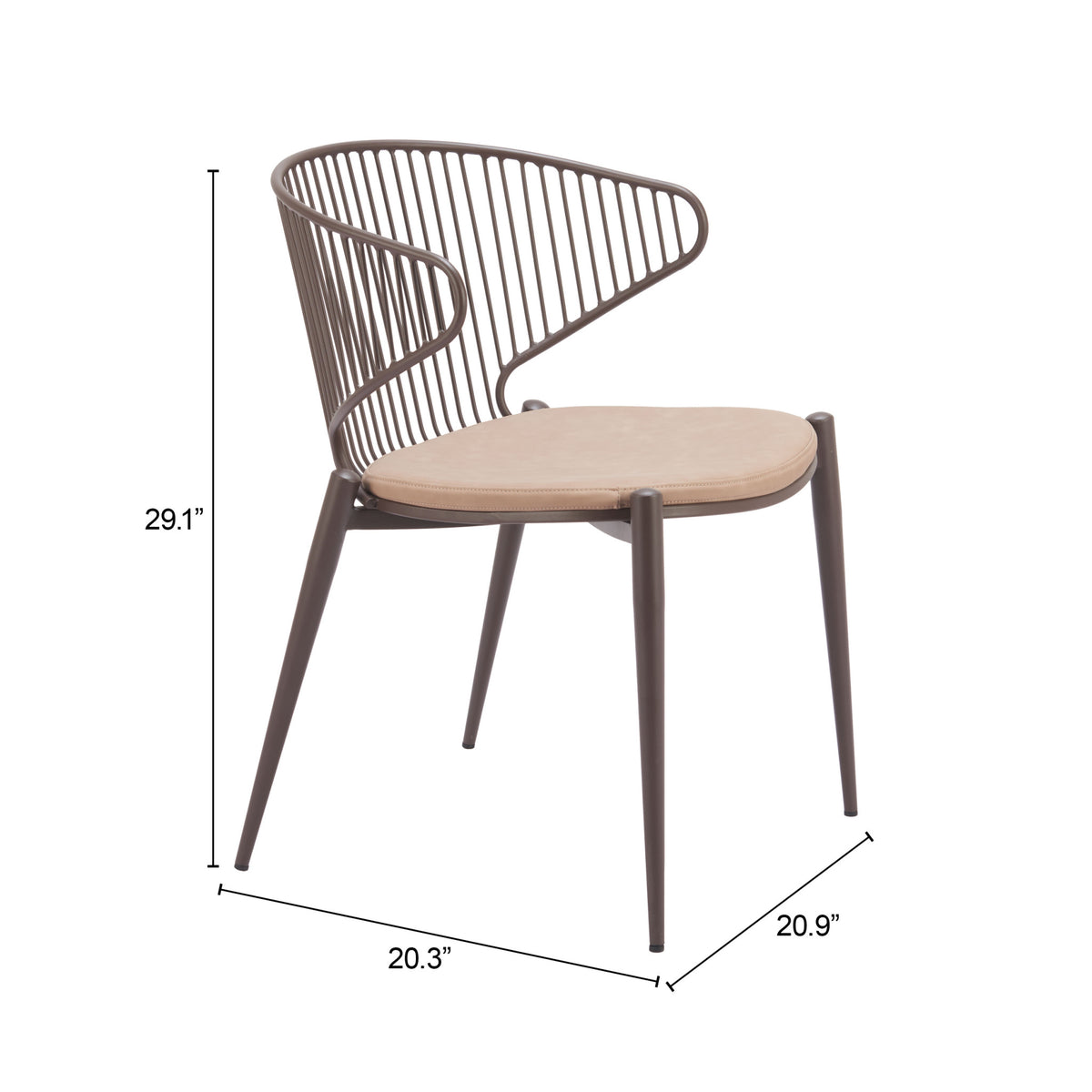 Zuo Modern Silues Dining Chair (Set of 2)