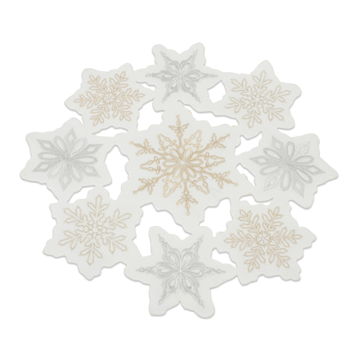 Embroidered-Snowflake-Doily-(set-of-3)-Tabletop